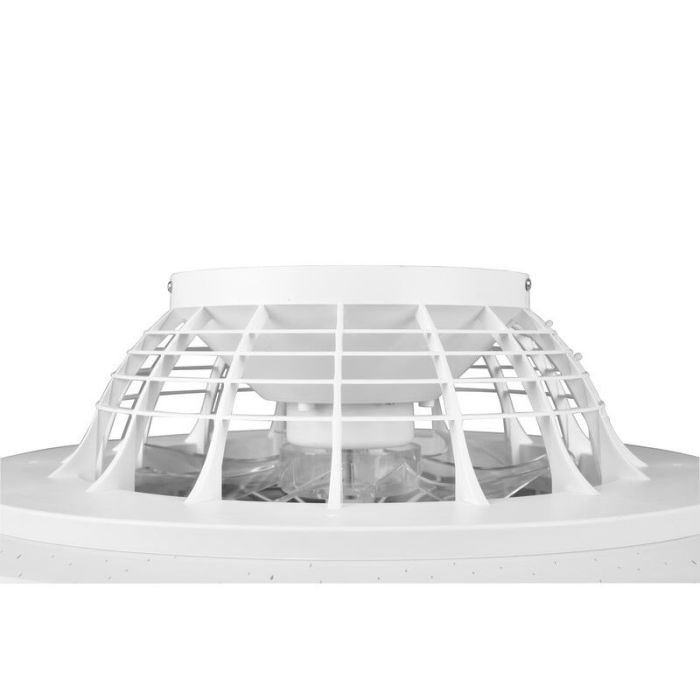 Ventilateur de plafond moderne gris, Damyan, 30W, RGBW LED, avec télécommande