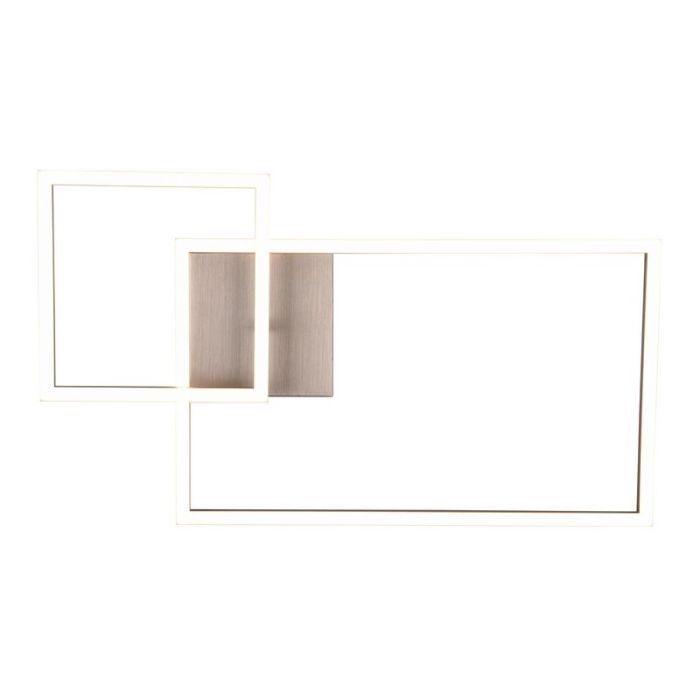 Lampe plafond moderne nickel, Binc, 25W, 4000K LED, gradable en 3 étapes