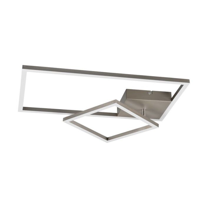 Lampe plafond moderne nickel, Binc, 25W, 4000K LED, gradable en 3 étapes