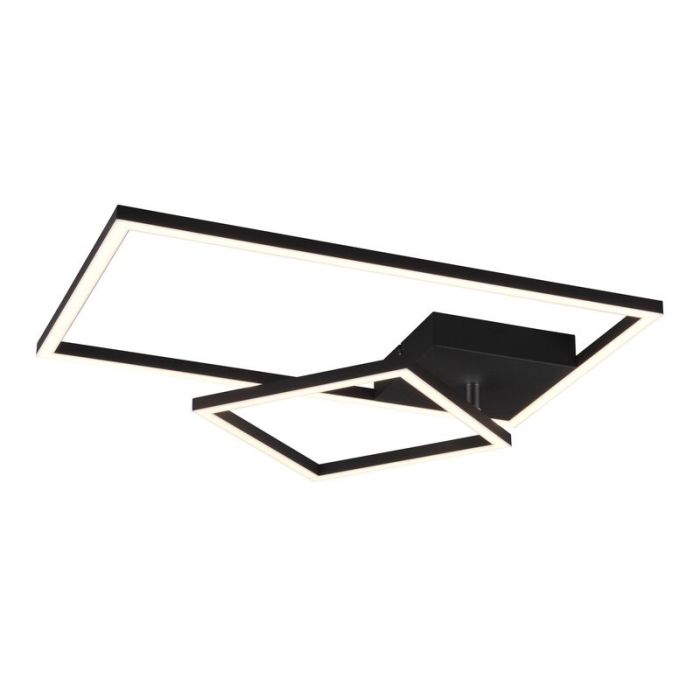 Lampe plafond moderne noire, Binc, 25W, 4000K LED, gradable en 3 étapes