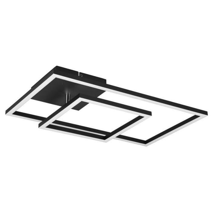 Lampe plafond moderne noire, Binc, 25W, 4000K LED, gradable en 3 étapes
