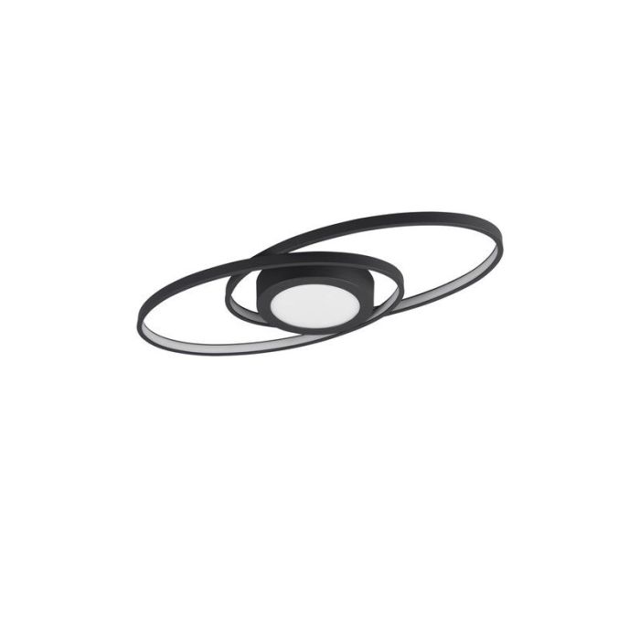 Lampe plafond moderne anthracite, Sarama, 27W, 3000K LED