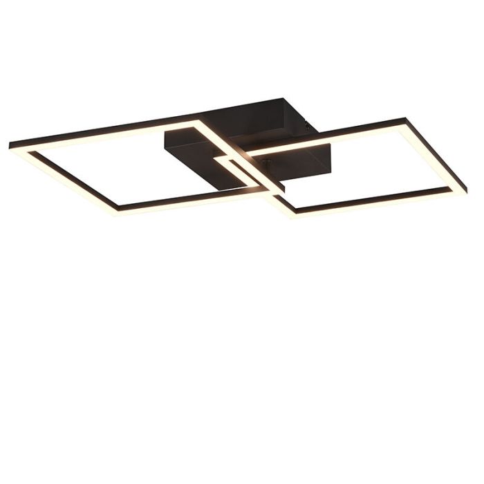 Lampe plafond moderne noire, Margaux, 20W, 3000K LED