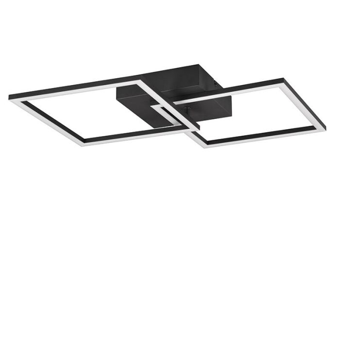 Lampe plafond moderne noire, Margaux, 20W, 3000K LED