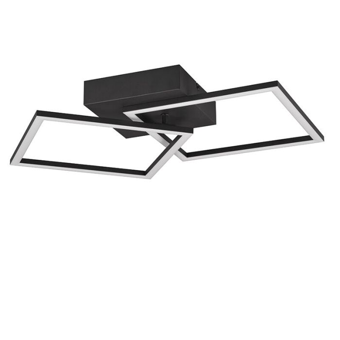 Lampe plafond moderne noire, Margaux, 20W, 3000K LED