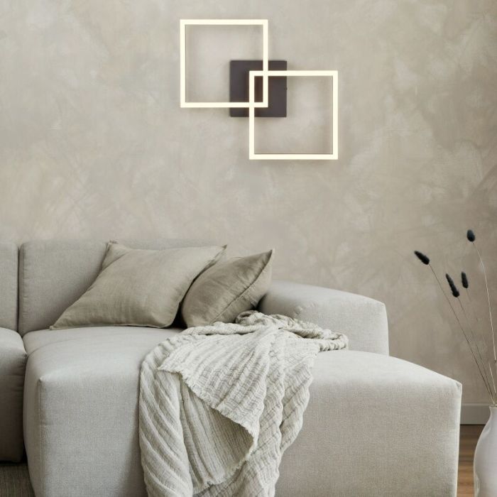 Lampe plafond moderne noire, Margaux, 20W, 3000K LED