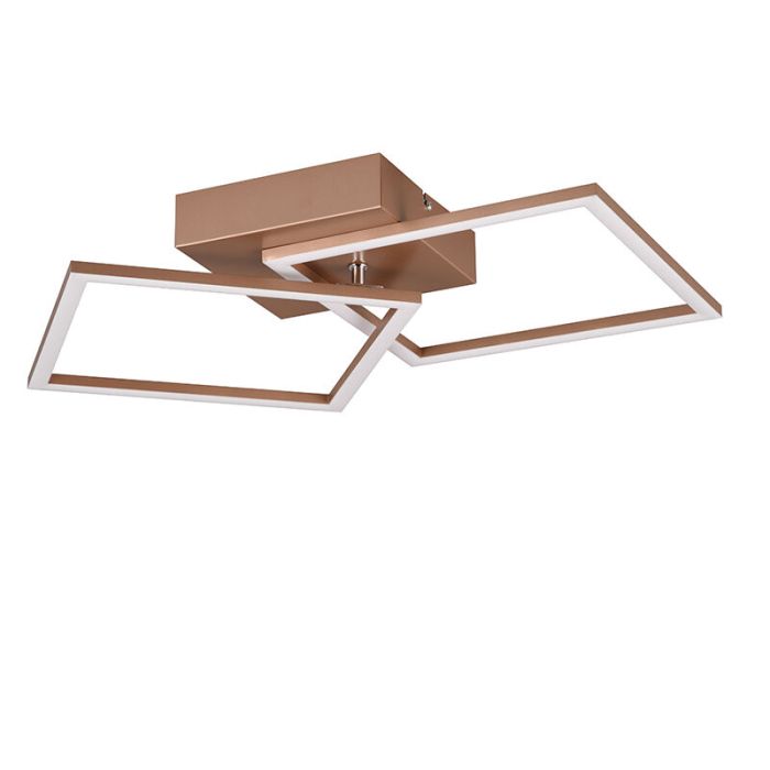 Lampe plafond moderne marronne, Margaux, 20W, 3000K LED