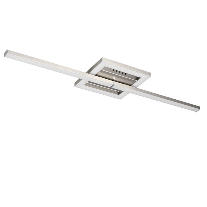 Plafonnier design nickel, Mahad, 17W, 3000K LED
