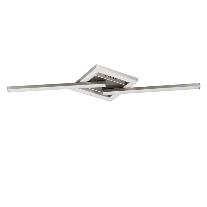 Plafonnier design nickel, Mahad, 17W, 3000K LED