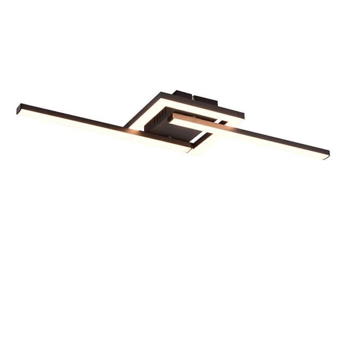 Plafonnier design noir, Mahad, 17W, 3000K LED