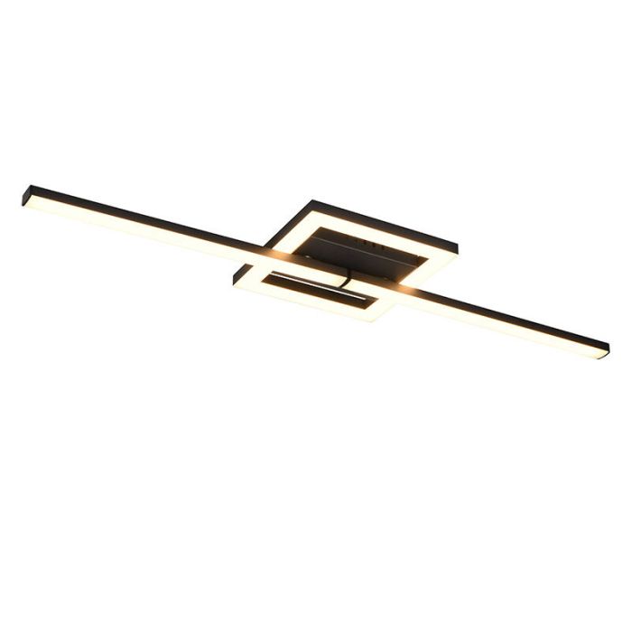 Plafonnier design noir, Mahad, 17W, 3000K LED