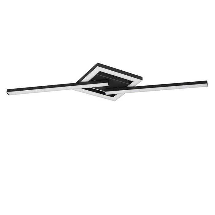 Plafonnier design noir, Mahad, 17W, 3000K LED