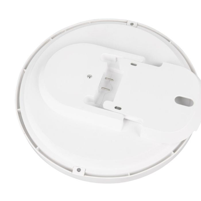Lampe plafond en plastique grise, Sharde, 18W, 4000K LED, IP44