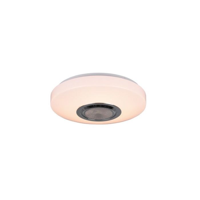 Lampe plafond moderne blanche, Nichelle, 10W, RGBW LED, avec télécommande