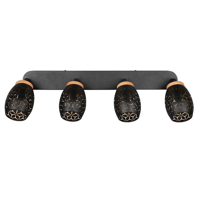 Spot plafond moderne noir, Delana