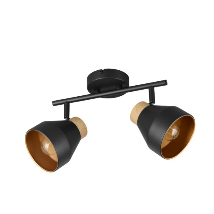Spot plafond moderne noir, Riette