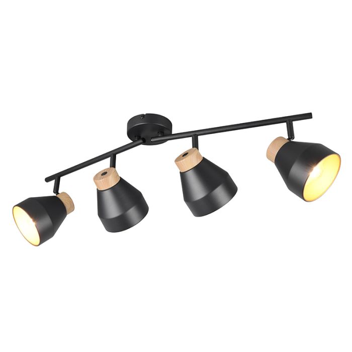 Spot plafond moderne noir, Riette