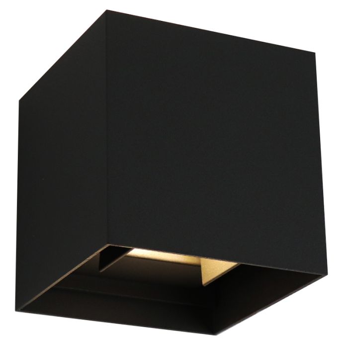 Applique up and down noire moderne, Binari, 6W, 2700K LED, IP65