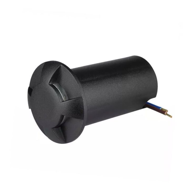 Spot encastré extérieur noir moderne, Marcus, 1W, 3000K LED, IP67