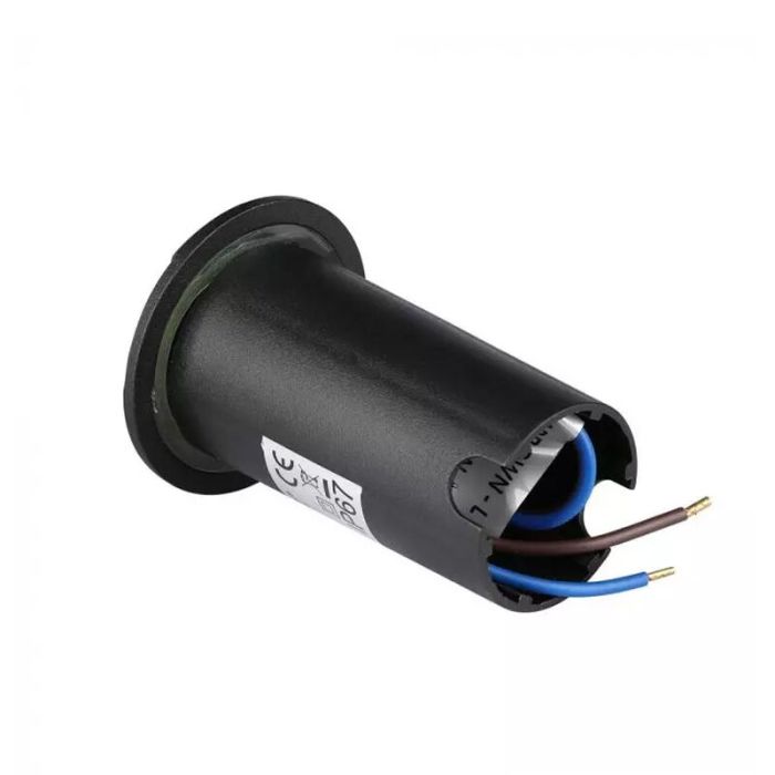 Spot encastré extérieur noir moderne, Marcus, 1W, 3000K LED, IP67