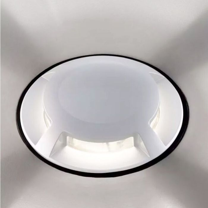 Spot encastré extérieur blanc moderne, Marcus, 1W, 6500K LED, IP67