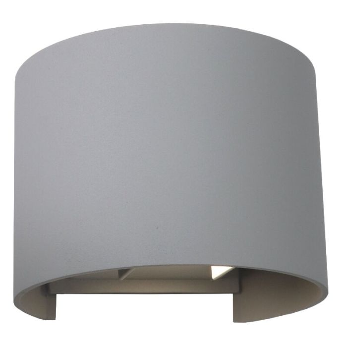 Applique up and down grise moderne, Dion, 6W, 3000K LED, IP65