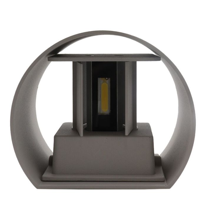 Applique up and down grise moderne, Dion, 6W, 3000K LED, IP65
