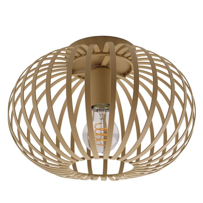 Lampe plafond beige industrielle, Lieve