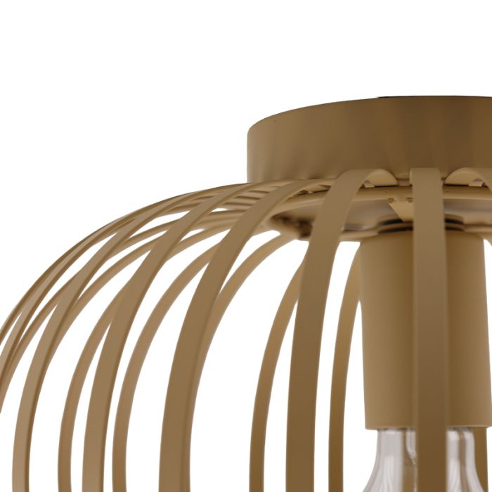 Lampe plafond beige industrielle, Lieve