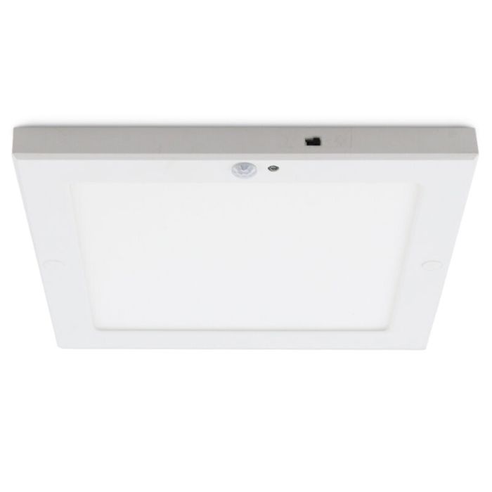Plafonnier avec capteur blanc en plastique, Luan, 20W, 3000K LED