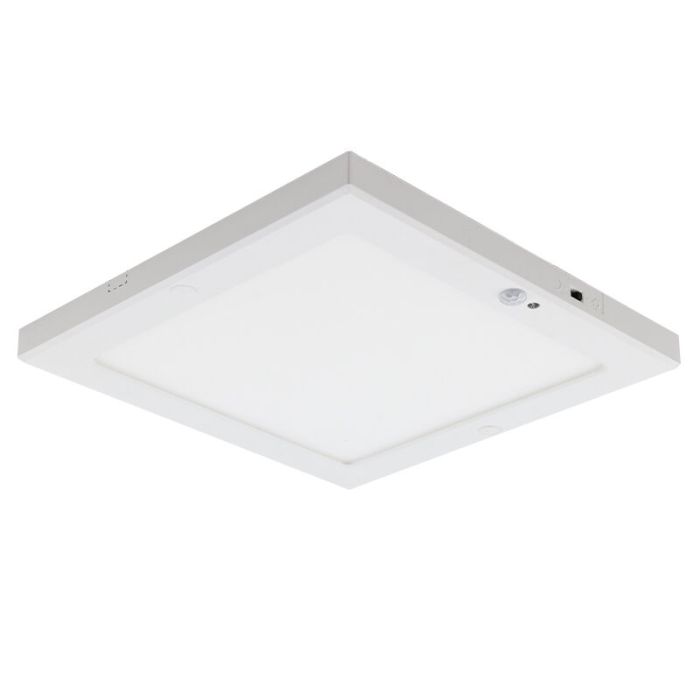 Plafonnier avec capteur blanc en plastique, Luan, 20W, 3000K LED