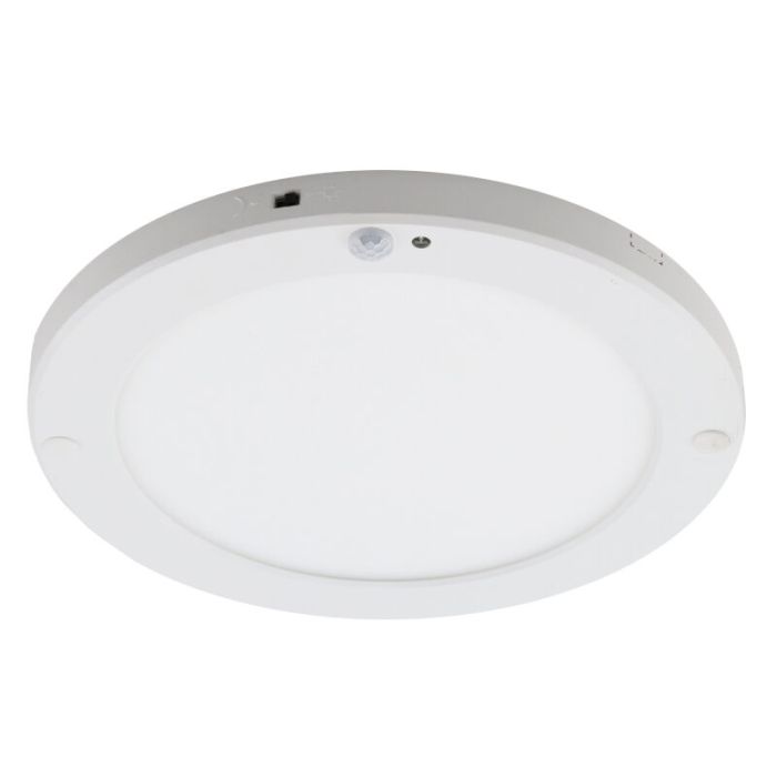 Plafonnier avec capteur blanc en plastique, Luan, 20W, 3000K LED