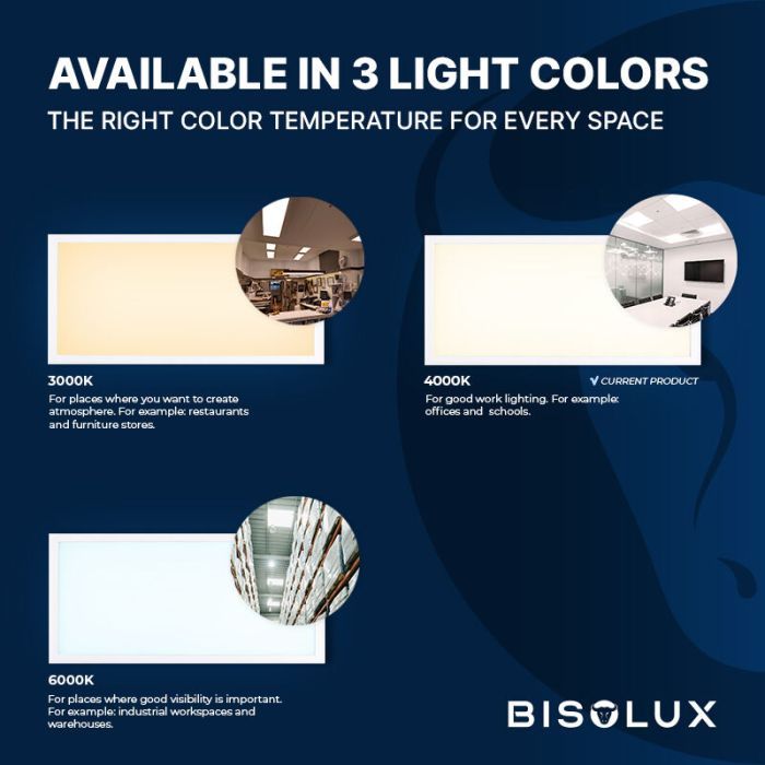 Panneau LED 30x120 cm - Bisolux Master - 38W - 4000K