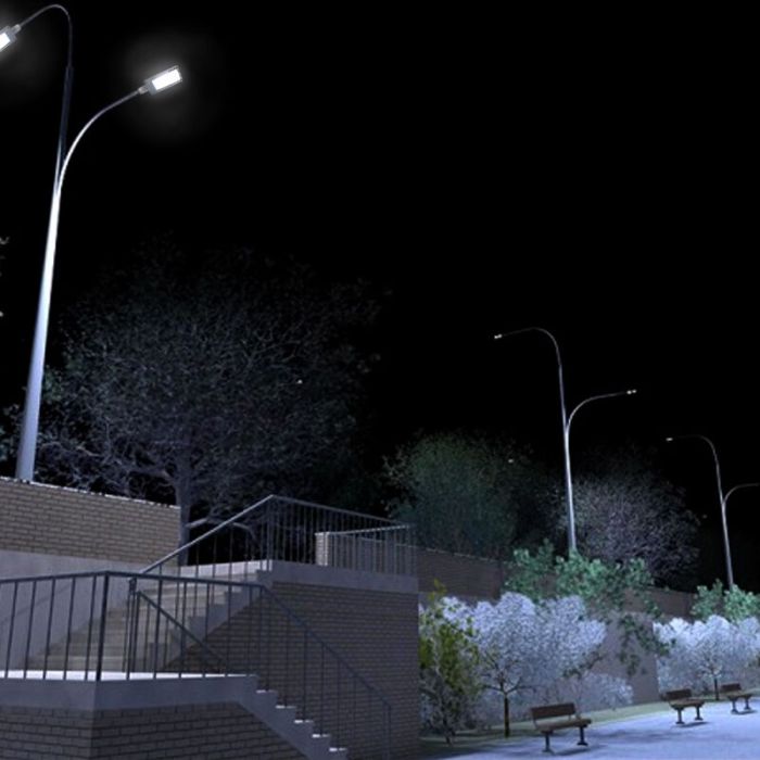 Bisolux réverbère LED Garry, 90W, 6000K, garantie de 5 ans
