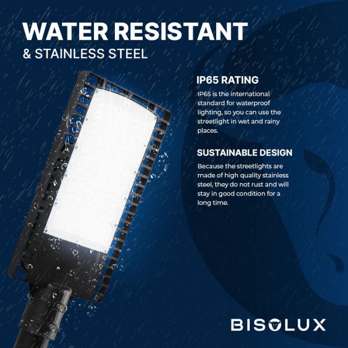 Bisolux réverbère LED Garry, 90W, 6000K, garantie de 5 ans