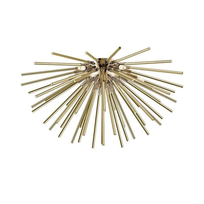 Lampe plafond dorée design, Milos