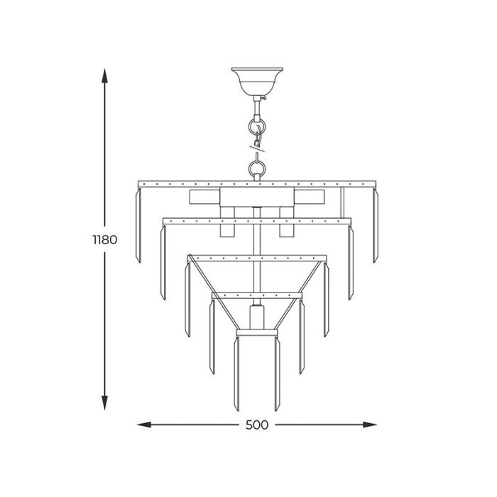 Suspension dorée design, Kajol