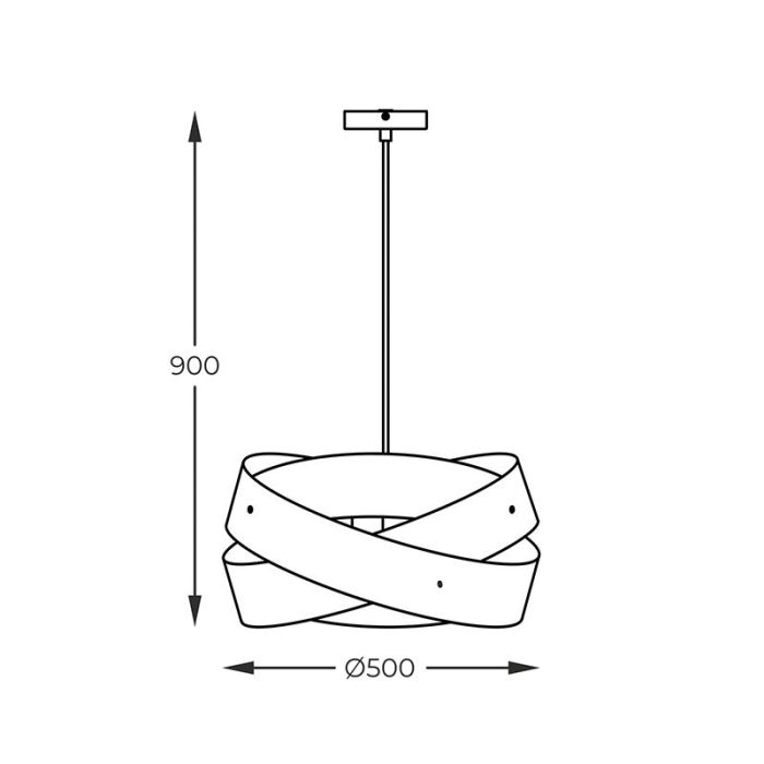 Suspension blanche moderne, Tanno