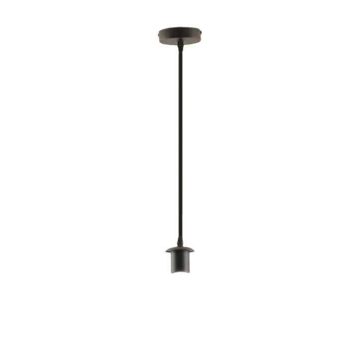 Suspension sans abat-jour noire moderne, Rika